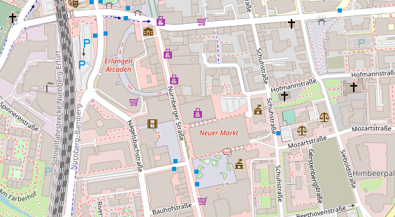 Friseur auf Satellitenbild