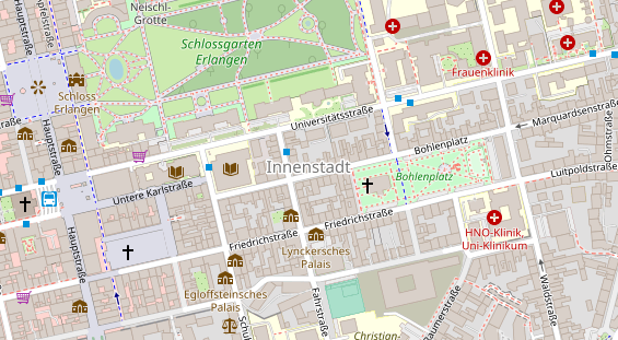 Friseur auf Satellitenbild