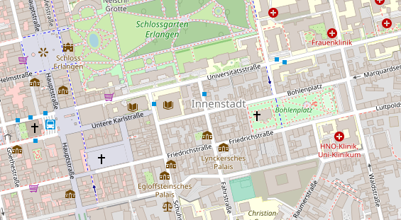 Friseur auf Satellitenbild