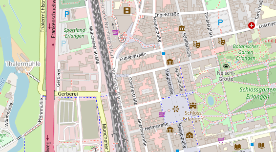 Friseur auf Satellitenbild