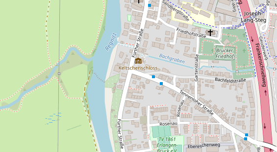 Friseur auf Satellitenbild