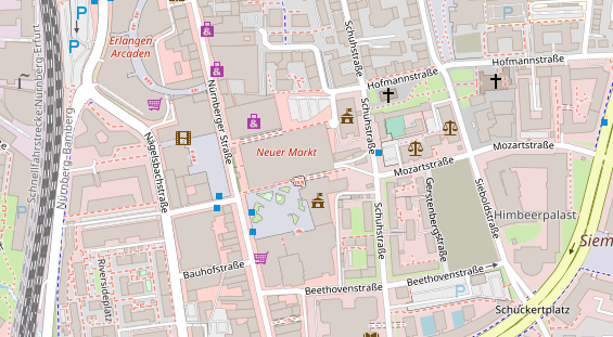 Friseur auf Satellitenbild