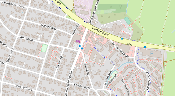 Friseur auf Satellitenbild