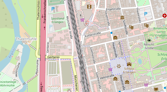 Friseur auf Satellitenbild