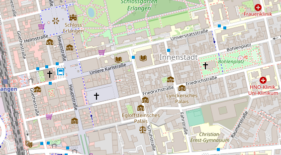 Friseur auf Satellitenbild