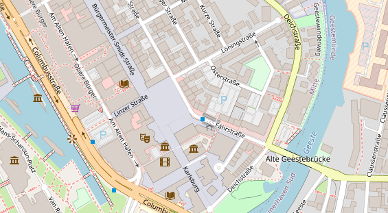 Friseur auf Satellitenbild