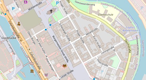 Friseur auf Satellitenbild