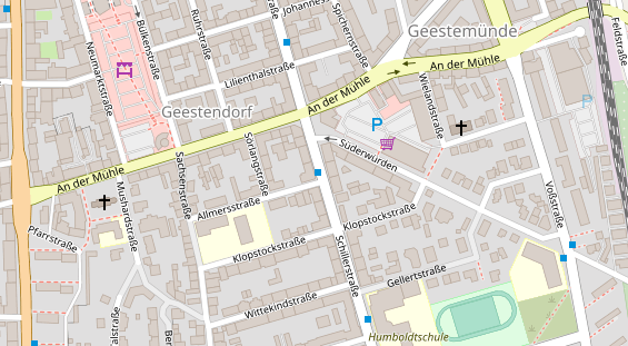 Friseur auf Satellitenbild