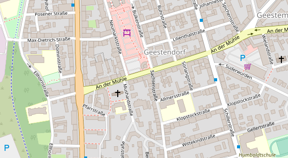 Friseur auf Satellitenbild