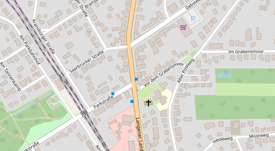 Friseur auf Satellitenbild