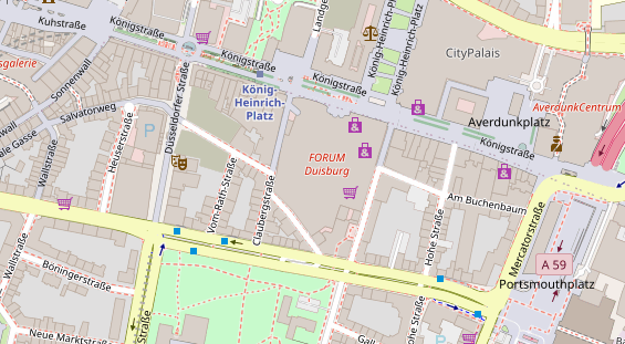 Friseur auf Satellitenbild