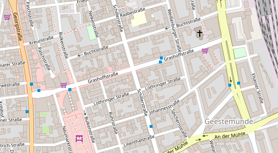 Friseur auf Satellitenbild