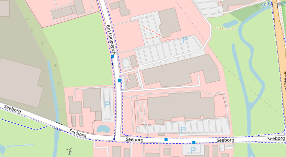 Friseur auf Satellitenbild