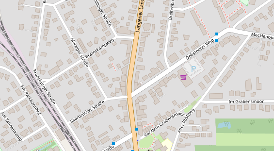 Friseur auf Satellitenbild