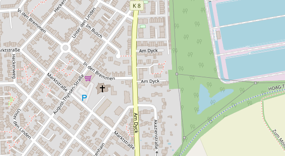 Friseur auf Satellitenbild