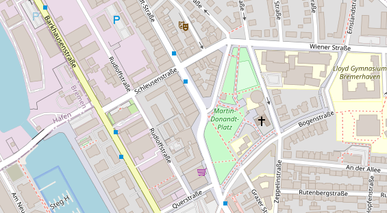 Friseur auf Satellitenbild