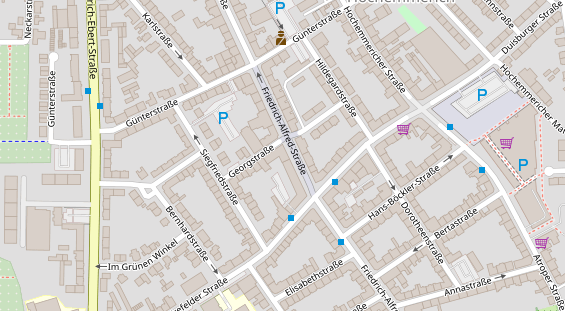 Friseur auf Satellitenbild