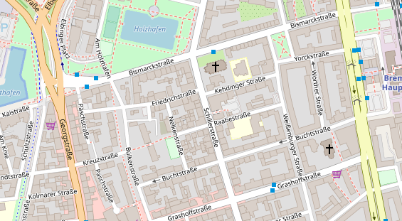 Friseur auf Satellitenbild