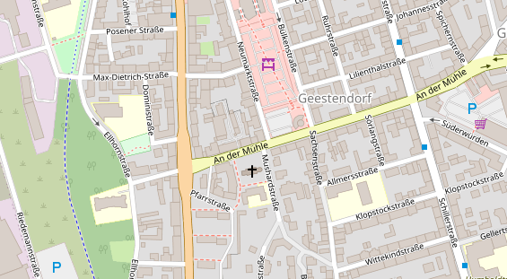 Friseur auf Satellitenbild