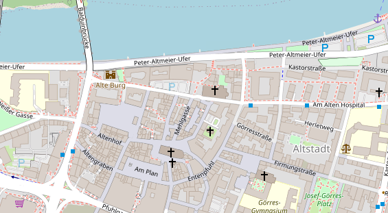 Friseur auf Satellitenbild