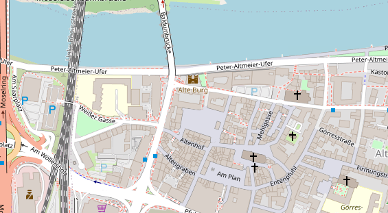 Friseur auf Satellitenbild