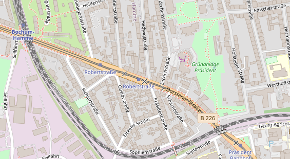 Friseur auf Satellitenbild