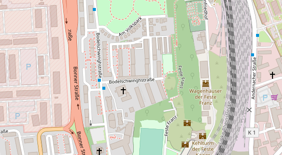 Friseur auf Satellitenbild