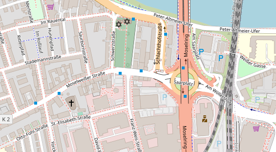 Friseur auf Satellitenbild