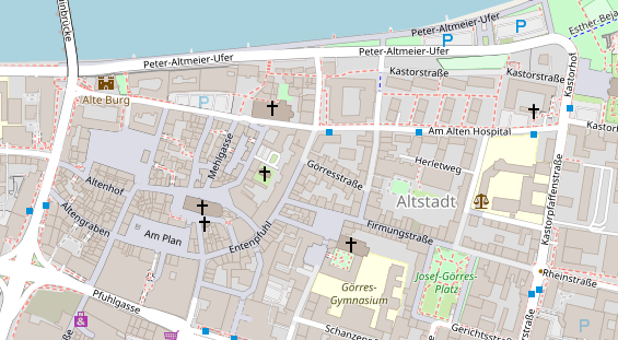 Friseur auf Satellitenbild