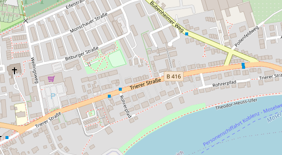 Friseur auf Satellitenbild