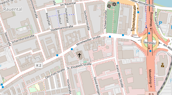 Friseur auf Satellitenbild