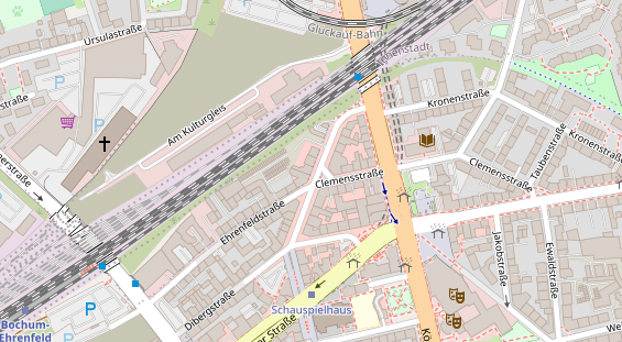 Friseur auf Satellitenbild