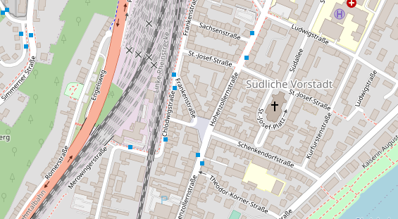 Friseur auf Satellitenbild