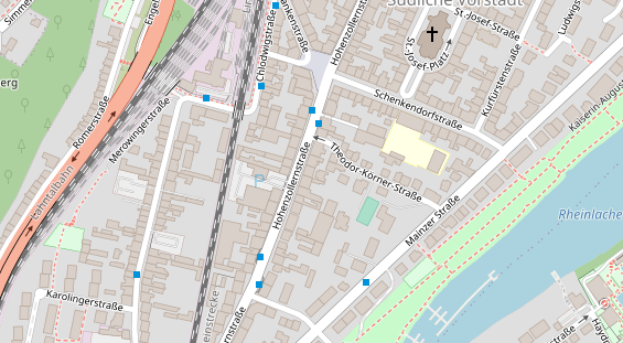 Friseur auf Satellitenbild