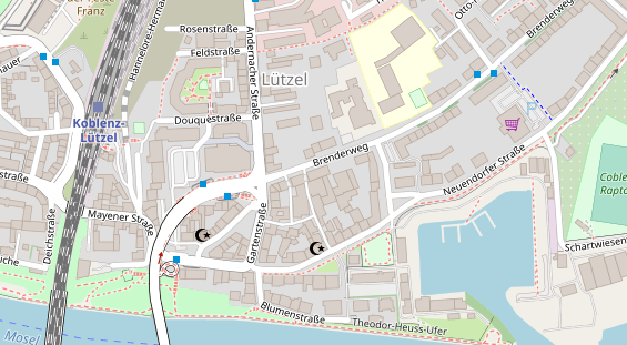 Friseur auf Satellitenbild