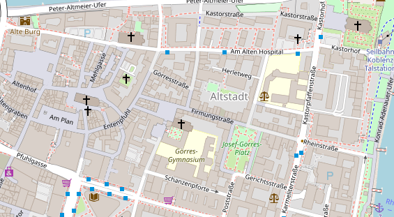 Friseur auf Satellitenbild