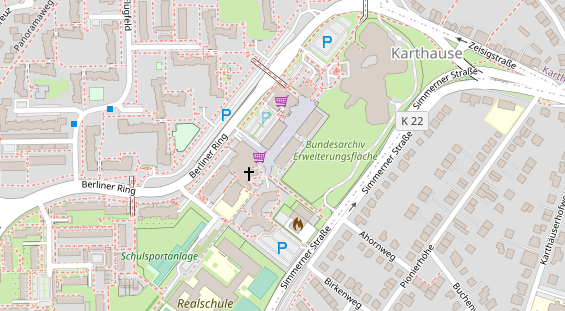 Friseur auf Satellitenbild