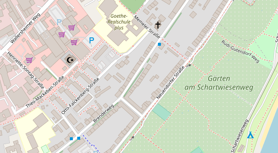 Friseur auf Satellitenbild