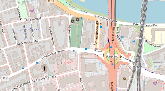 Friseur auf Satellitenbild