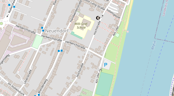 Friseur auf Satellitenbild