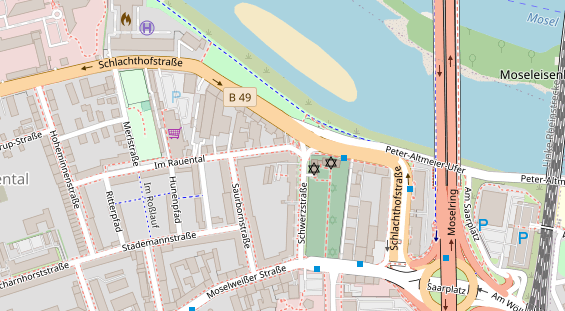 Friseur auf Satellitenbild