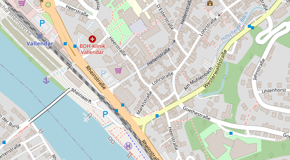 Friseur auf Satellitenbild