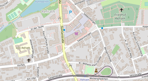 Friseur auf Satellitenbild