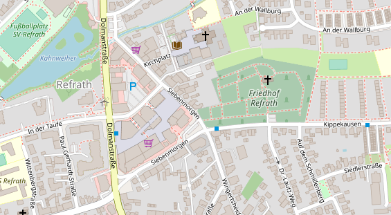 Friseur auf Satellitenbild