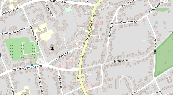 Friseur auf Satellitenbild