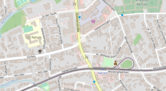 Friseur auf Satellitenbild