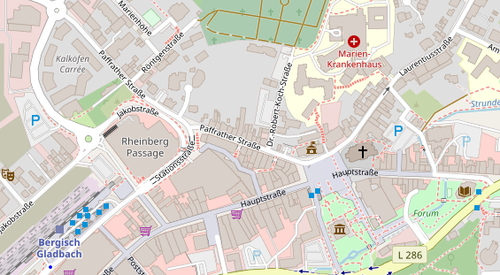 Friseur auf Satellitenbild