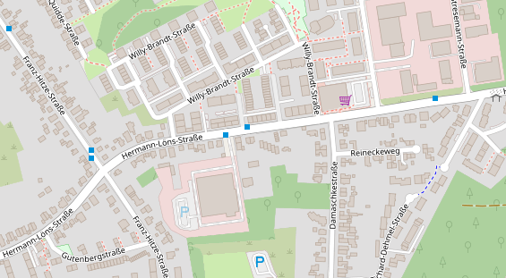 Friseur auf Satellitenbild