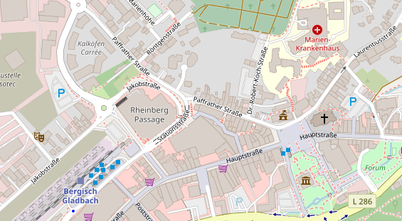 Friseur auf Satellitenbild