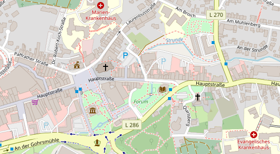 Friseur auf Satellitenbild